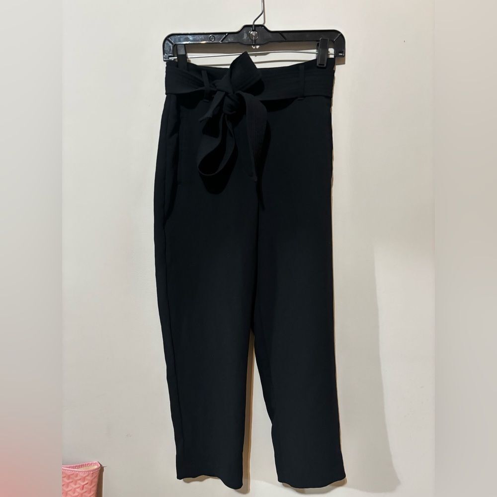 Aritzia Wilfred Tie-Front Pant High-waisted belted pants Sz 4